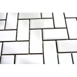 HERINGBONE UNI WHITE GLOSSY 29,8x29,8