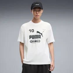 PUMA KING Graphic Relaxed Tee Men, Clothing, White, S