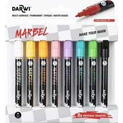 DARWI Marbel komplet akrilnih markerjev 2 mm Light