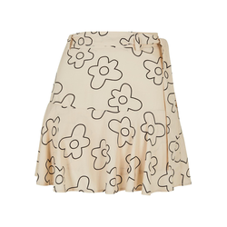 Womens viscose Mini Skort soft seagrass flower