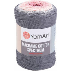Yarn Art Macrame Cotton Spectrum 225 m 1306 Pink Grey Vrvica