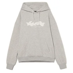 Cropp - Dukserica sa kapuljačom i aplikacija - light grey