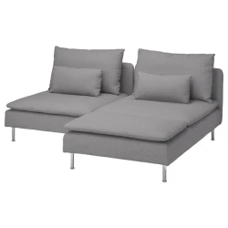 SÖDERHAMN Sofa dvosed s lenjivcem, Tonerud siva
