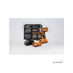 VILLAGER FUSE Set u koferu VLN 3220 + baterija 2.0Ah + punjac 2,4A + 74 nastavka