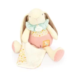 Doudou Darilni set roza Zajček Ciboulette z odejico 28 cm
