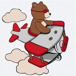 Ideyka Slika po brojevima Meda pilot, 25x25cm