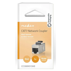 Nedis CCGB89015ME Adapter, RJ45 , CAT6a / CAT7, Metalni
