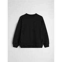 Sinsay - Oversize crewneck duks - crno