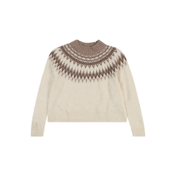 GAP Pulover FAIRISLE bež/rjava