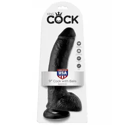 King Cock crni veliki dildo sa testisima PIPE550823