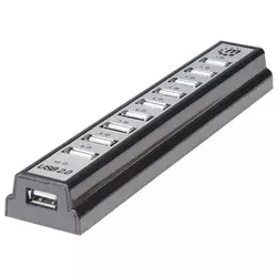 Manhattan - USB HUB 10port Manhattan 161572 2.0/480Mbps/Crni