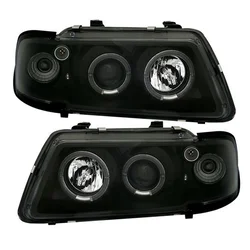 OEM Kristalni farovi Angel Eyes Audi A3 (96-00), Crni