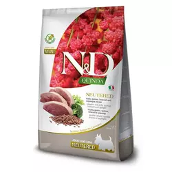 N&D Hrana za odrasle sterilisane pse malih rasa, Pačetina, Kinoa, Brokoli i Špargla, 2.5kg