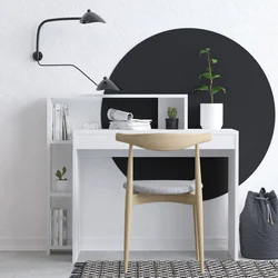 Hanah home Radni sto 95x117x45cm Beli