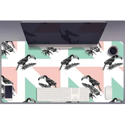 Decormat Podloga za mizo Toucan with triangles 100x50 cm