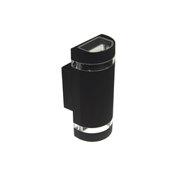 Spoljašnje zidno svetlo KORTEK 2xGU10/30W/230V IP44 crna