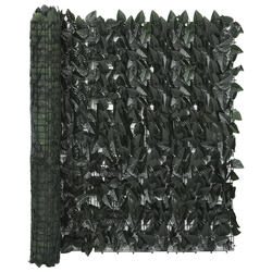 Balkonski zastor s tamnozelenim lišćem 600 x 100 cm
