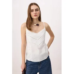 Trendyol Milla Ženska bluza, Bela