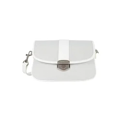 LANCASTER Paris Ročna torbica Lancaster Sac Trotteur Canvas Fia M Blanc bela