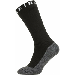 Vodootporne čarape SealSkinz WP Warm Weather Soft Touch Mid Veličina čarapa: 36-38 / Boja: crna/siva