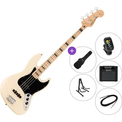 Fender Squier Affinity Series Active Jazz Bass MN SET 2 Olympic White Električna bas kitara