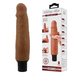 Pretty Love Waldorf Sliding Skin Vibrator 21,5cm Brown