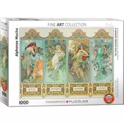 Eurographics - Puzzle Mucha: Four Seasons - 1 000 kosov