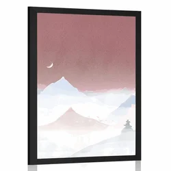 Plakat čarobne gore - 60x90 silver