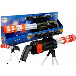 Battery Operated Sniper Rifle Rotary Cannon Police 62 cm