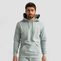GymBeam Muška dukserica Limitless Hoodie Eucalypt XXL