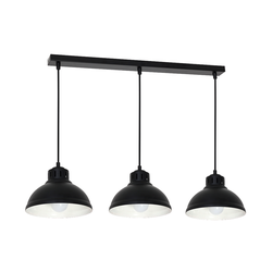 Luster na sajli SVEN 3xE27/15W/230V crne boje