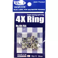 VANFOOK 4R-75S(4X Split Ring) Silver #9