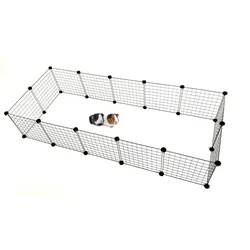 C&C Modular pasji boks 180x75 cm, črn