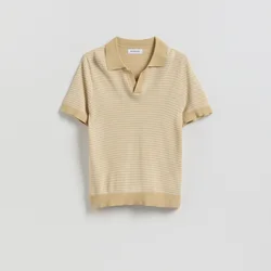Reserved - Polo džemper s visokim sadržajem viskoze