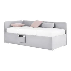 KREVET REMI 90/200 cm , svetlosiva