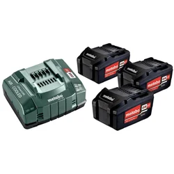 METABO KOMPLET BATERIJ 3x5,2Ah + POLNILEC ASC 30-36 V