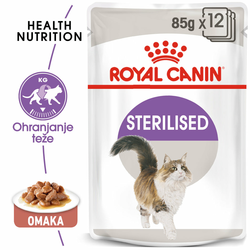 Royal Canin STERILISED, vlažna hrana za mačke12x85g