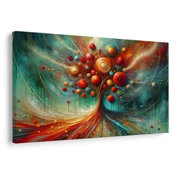 Slika pisano drevo življenja - 90x60