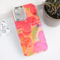 Maska za telefon Painting Flower za iPhone 16, Crvena