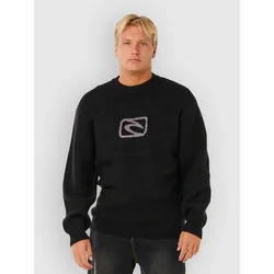 Rip Curl Inner Visions Knit Crew moški pulover black