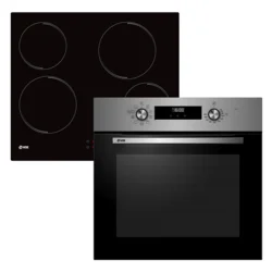 VOX Ugradni set SET2400IXB, Rerna, 70 l+Staklokeramička ploča, 6000 W, Crni