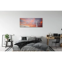 tulup.si Slika na platnu Ladder sončni zahod nebo 125x50 cm