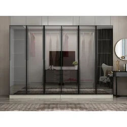 Hanah Home ormar sa reflektujućim staklom Nisa 20661, 270 cm, peščar