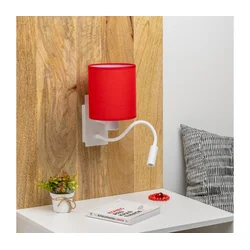 Brilagi - LED zidna lampa NUBILA 1xE27/25W/230V + LED/3W bela/crvena
