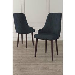 HANAH HOME Set 4 stolice Trex Anthracite White