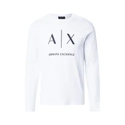 ARMANI EXCHANGE Majica črna/bela