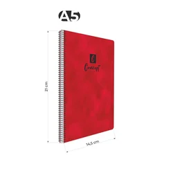 Sveska Concept A5 spirala 90L linije 3 pregrade