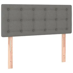 Vidaxl Posteljno vzglavje temno sivo 80x5x78/88 cm blago