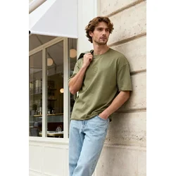 Trendyol Muška majica Tmnss25Ts00077, Kaki