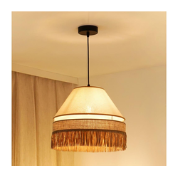 Brilagi - Luster na sajli WINNETOU AVIGNION 1xE27/15W/230V, prečnik 35 cm, braon/krem